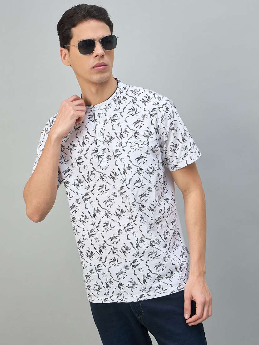 men printed short sleeve t-shirt