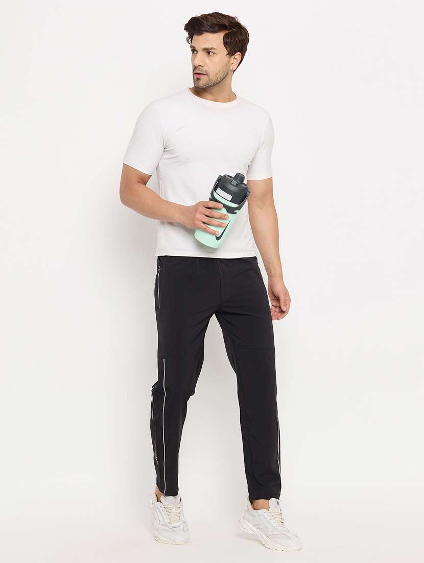 men solid mid rise full length track pant - 22448031 -  Standard Image - 4