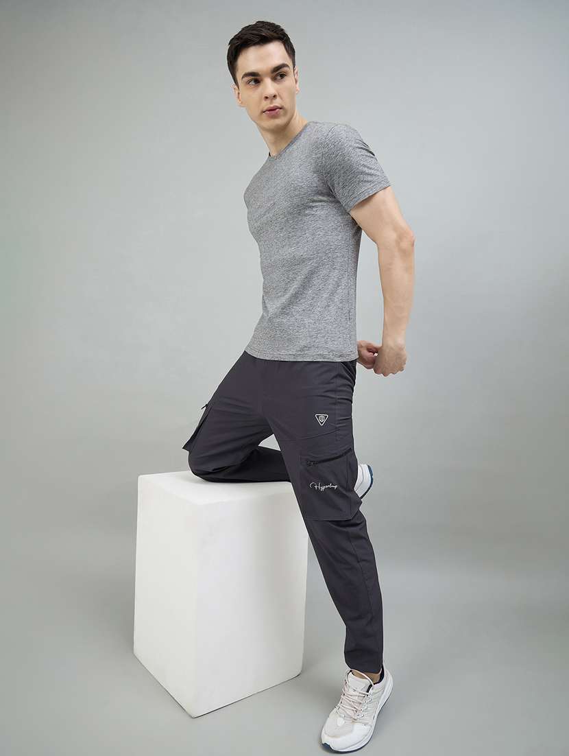 Men Grey Nylon Full Length Track Pant - 22448036 -  Standard Image - 4