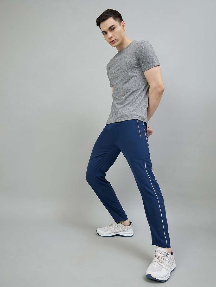 men solid mid rise full length track pant - 22448041 -  Standard Image - 4