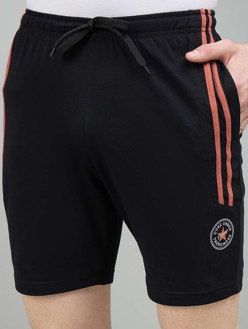 men black cotton blend bermuda short - 22448068 -  Standard Image - 1