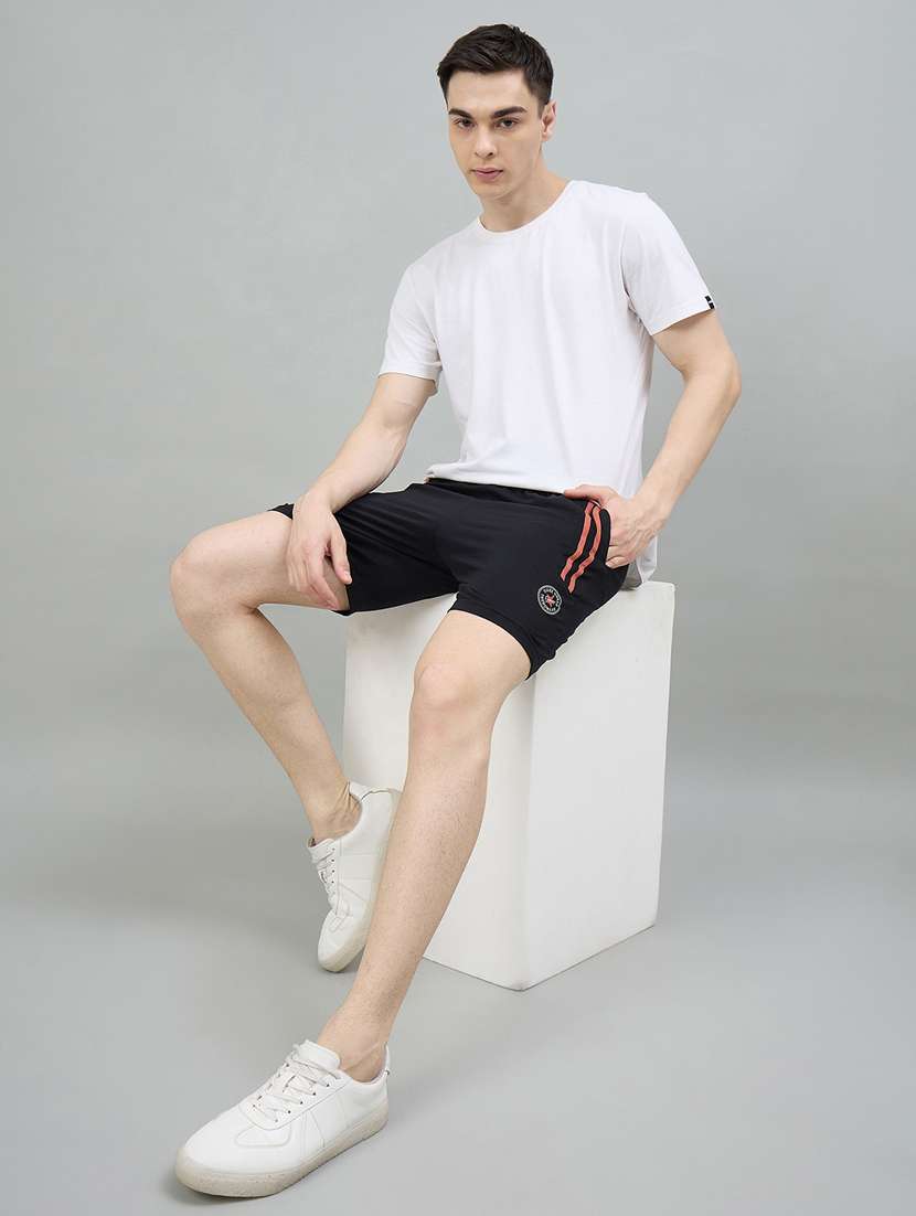 men black cotton blend bermuda short - 22448068 -  Standard Image - 4