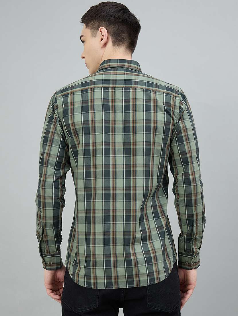 men checkered long sleeve regular fit casual shirt - 22448271 -  Standard Image - 4