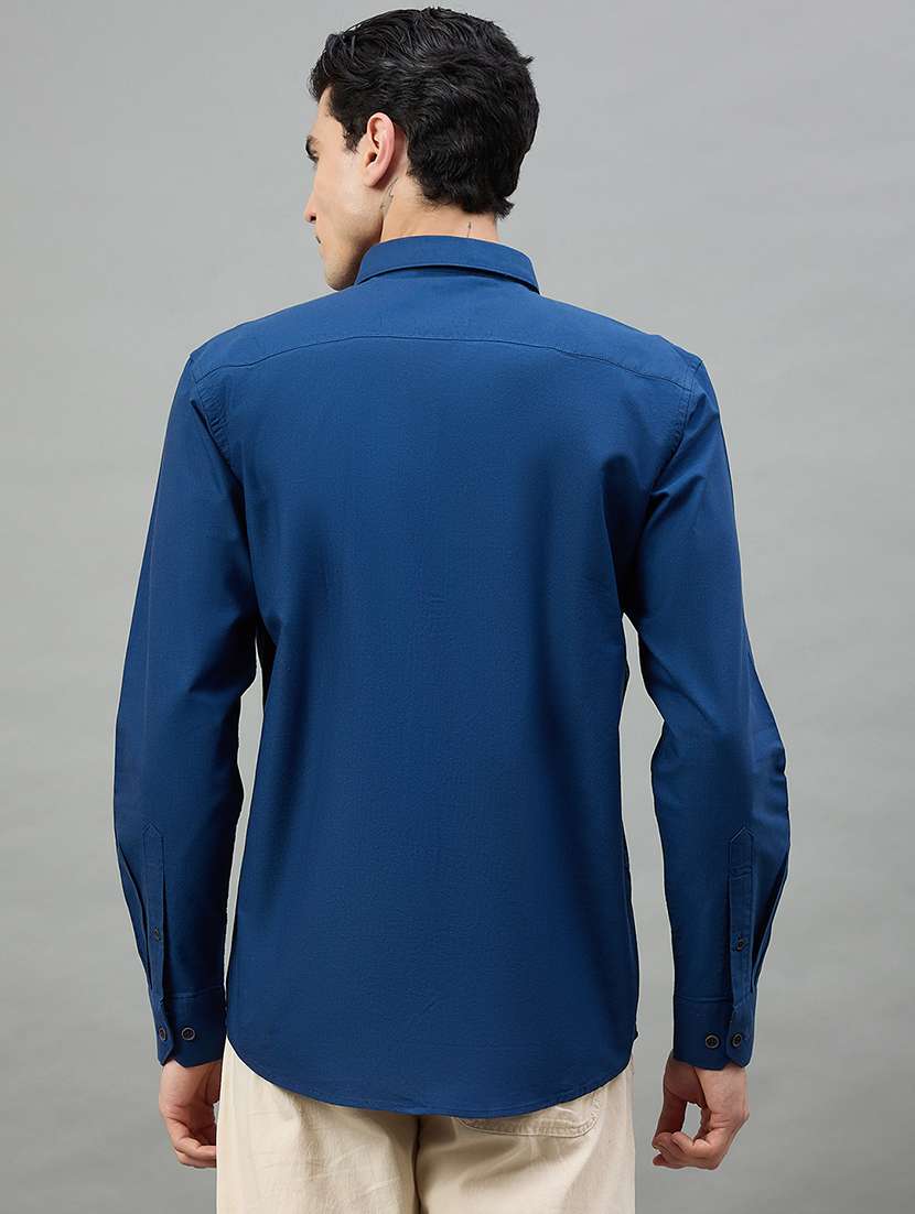 men striped long sleeve slim fit casual shirt - 22448286 -  Standard Image - 4