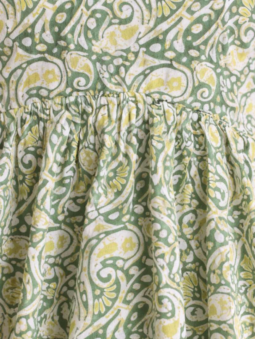 women floral pink cotton a line top - 22448339 -  Standard Image - 4