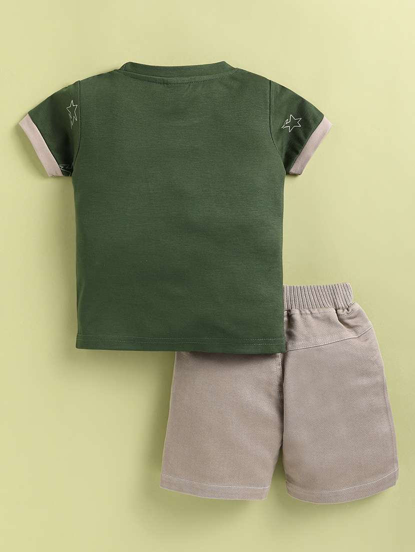 kids cotton blend shorts set co-ords set - 22448453 -  Standard Image - 1