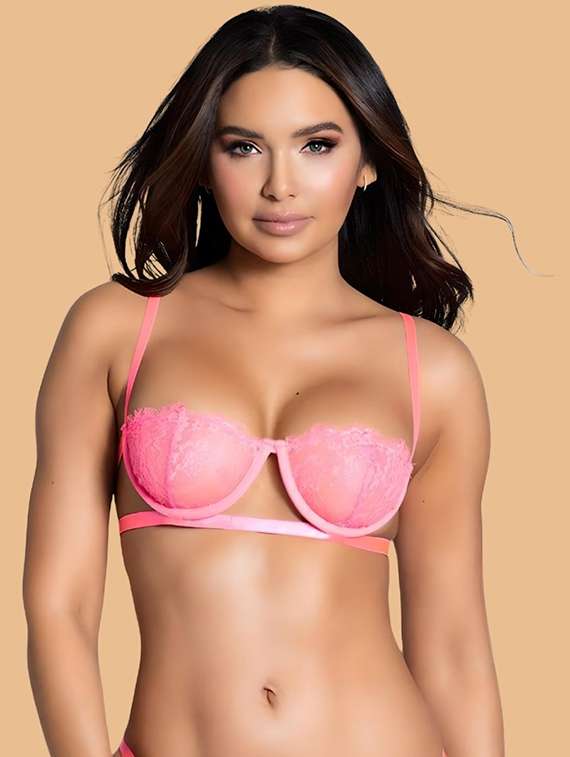 women self designed lace bra and panty set - 22448567 -  Standard Image - 1