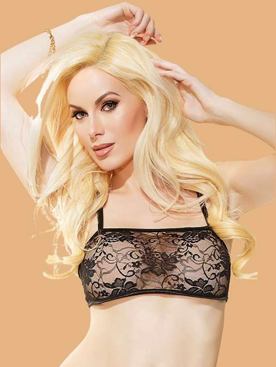 women self designed lace bra and panty set - 22448575 -  Standard Image - 1