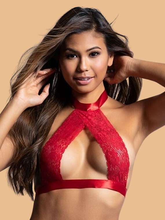 women self designed lace bra and panty set - 22448604 -  Standard Image - 1