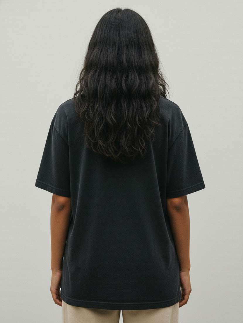 women graphic drop sleeve oversized t-shirt - 22448691 -  Standard Image - 1