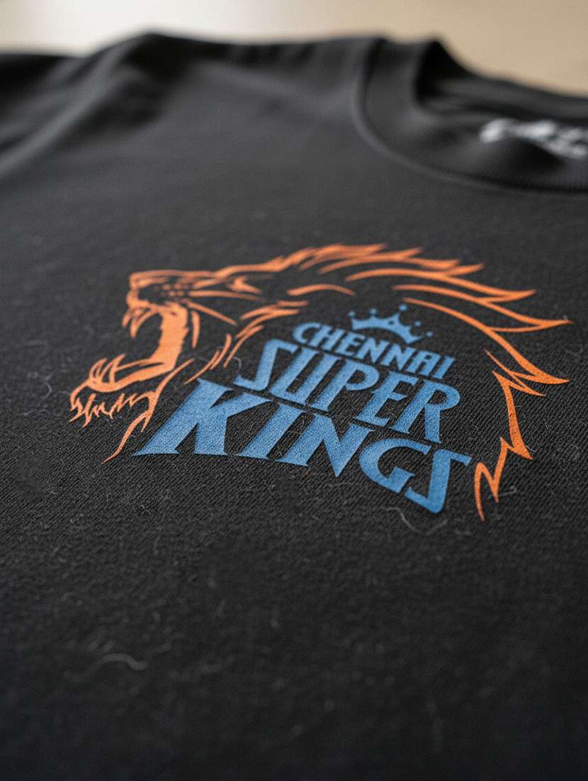 women chennai super king printed drop sleeve oversized t-shirt - 22448692 -  Standard Image - 1