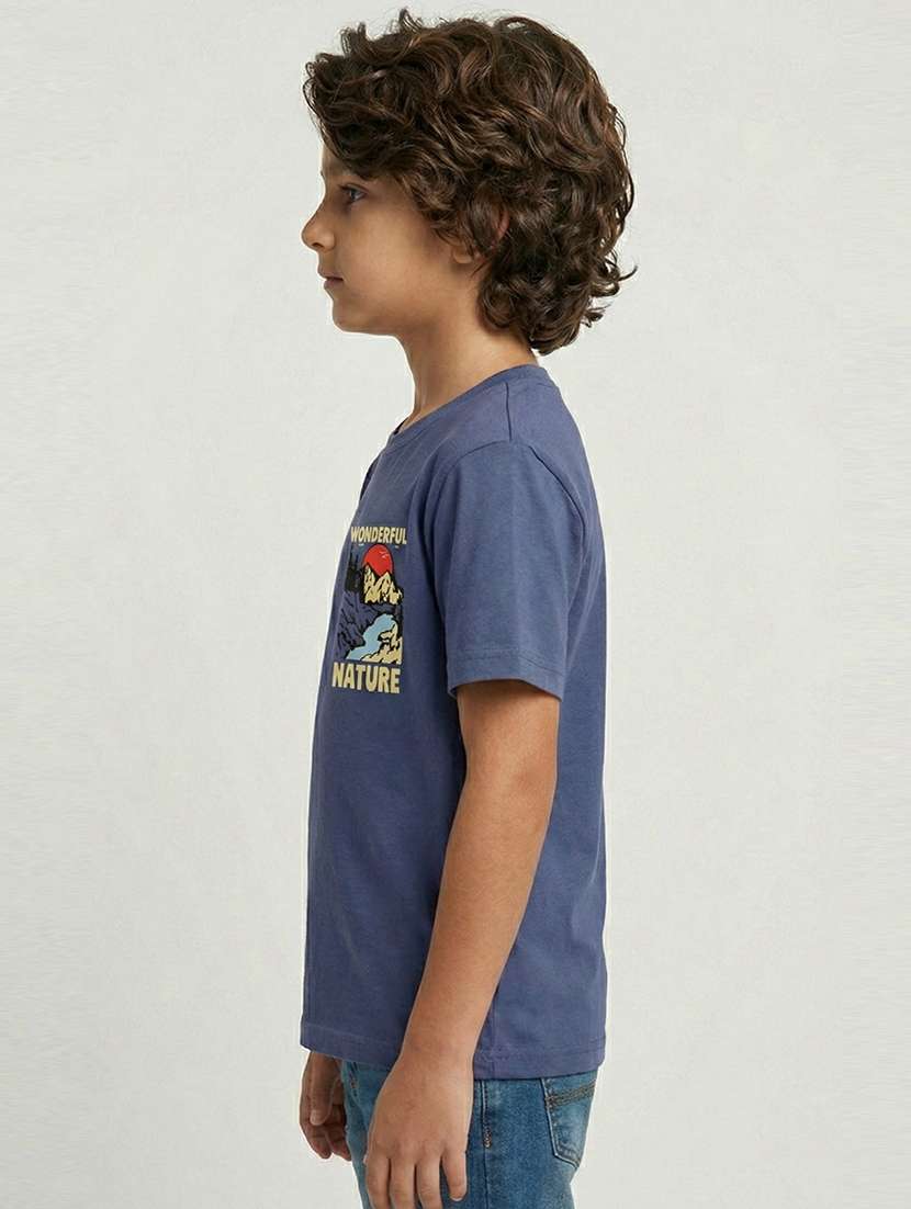 boys blue cotton t-shirt - 22448781 -  Standard Image - 1