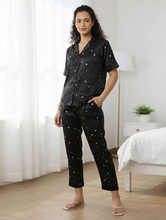 Women Printed Nightwear Pyjama Set - 22449050 -  Standard Image - 1