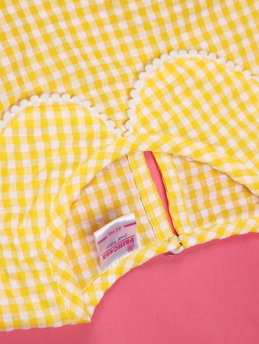Girls Checkered Peter Pan Collar Top & Shorts Set - 22449254 -  Standard Image - 4