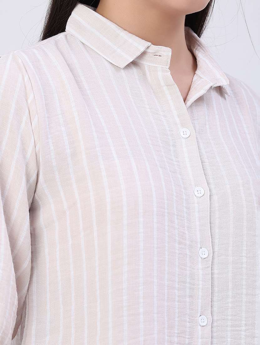 women printed collared regular shirt - 22449271 -  Standard Image - 1