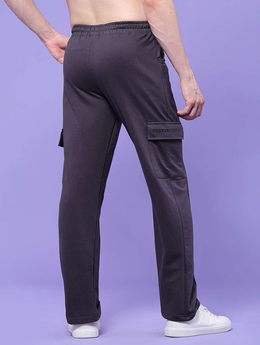 Men Solid Mid Rise Regular Fit Cargo - 22449335 -  Standard Image - 4