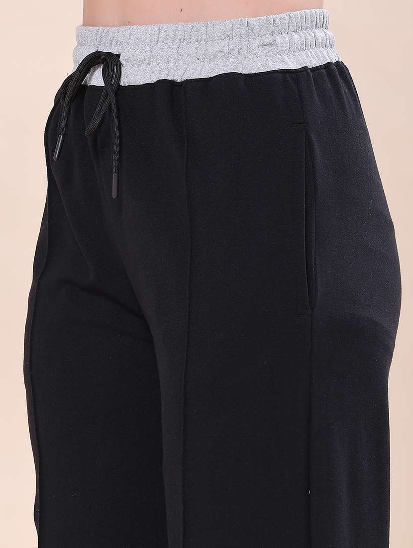 Women Solid High Rise Regular Fit Track Pant - 22449434 -  Standard Image - 1