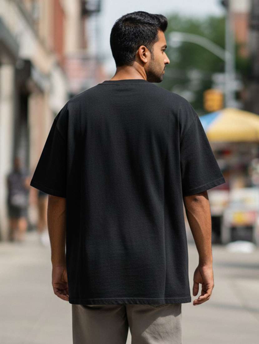 Men Printed Short Sleeve Oversized T-shirt - 22449761 -  Standard Image - 1