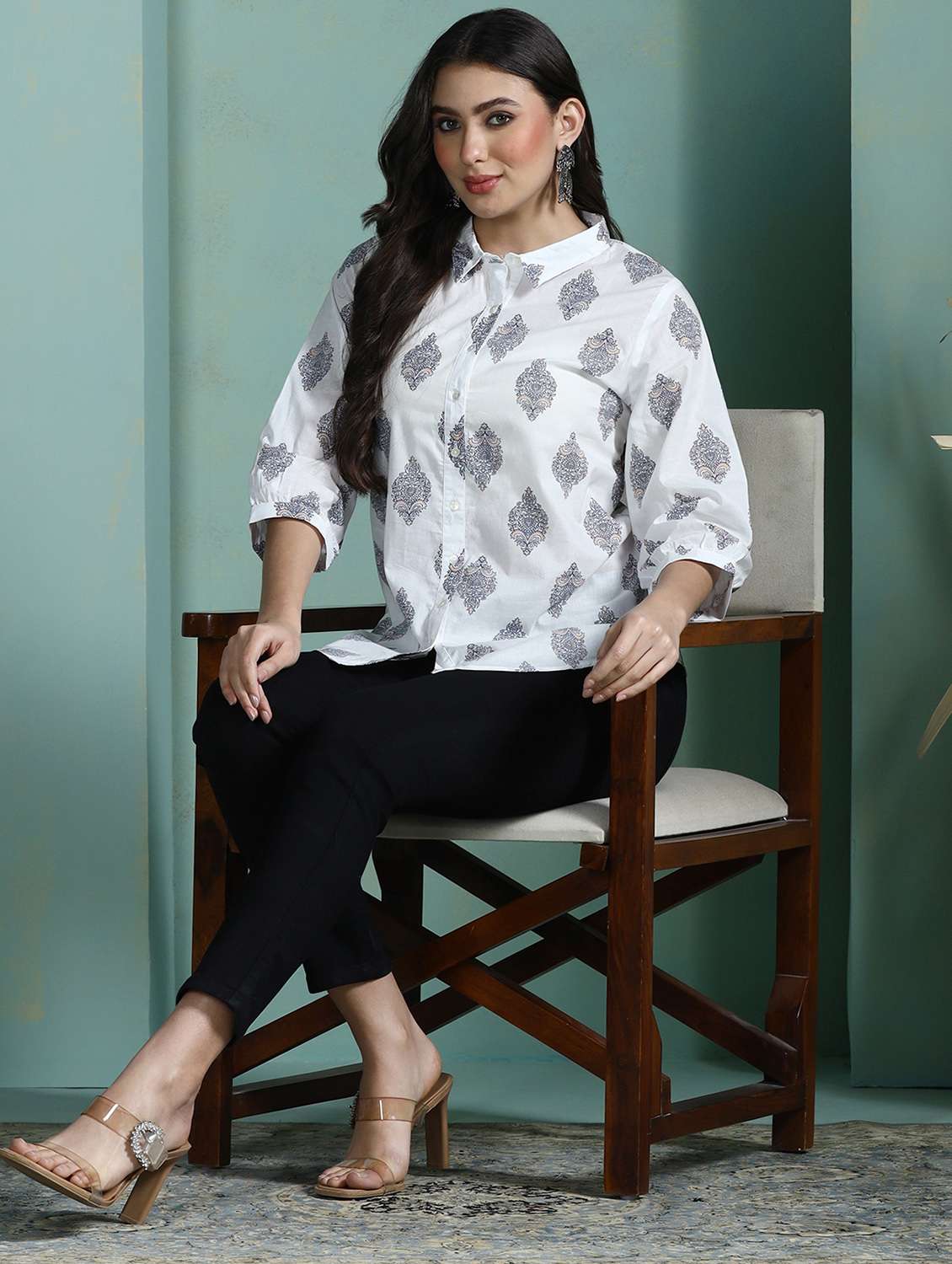 women white cotton a-line tunic - 22449896 -  Standard Image - 6