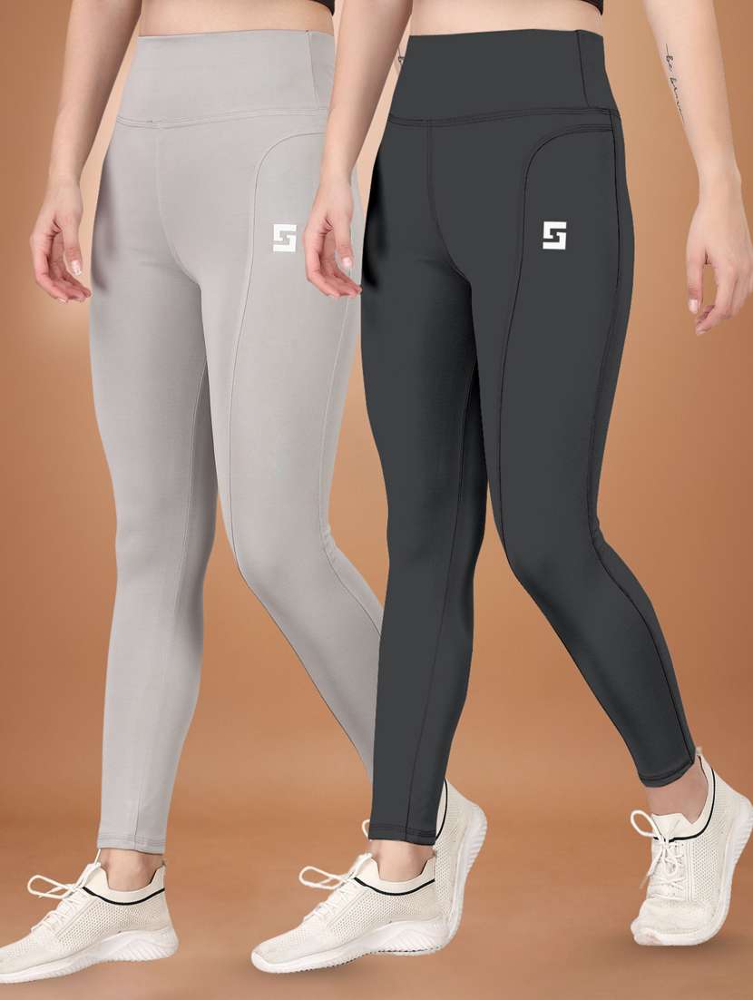 women multi colored polyester track pant - 22450146 -  Standard Image - 1