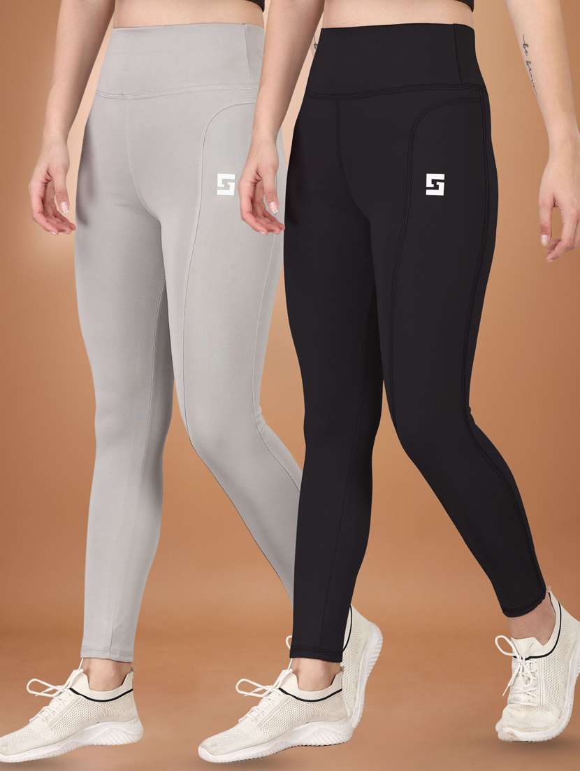 women multi colored polyester track pant - 22450150 -  Standard Image - 1