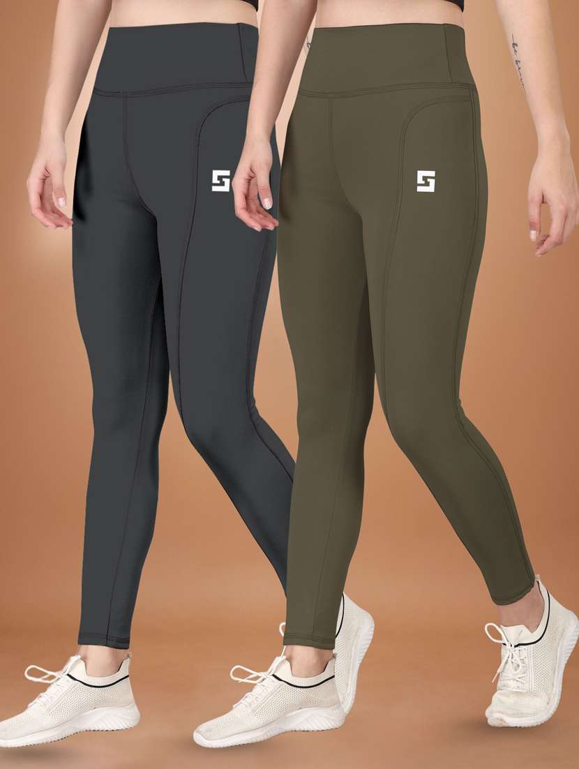 women multi colored polyester track pant - 22450159 -  Standard Image - 1