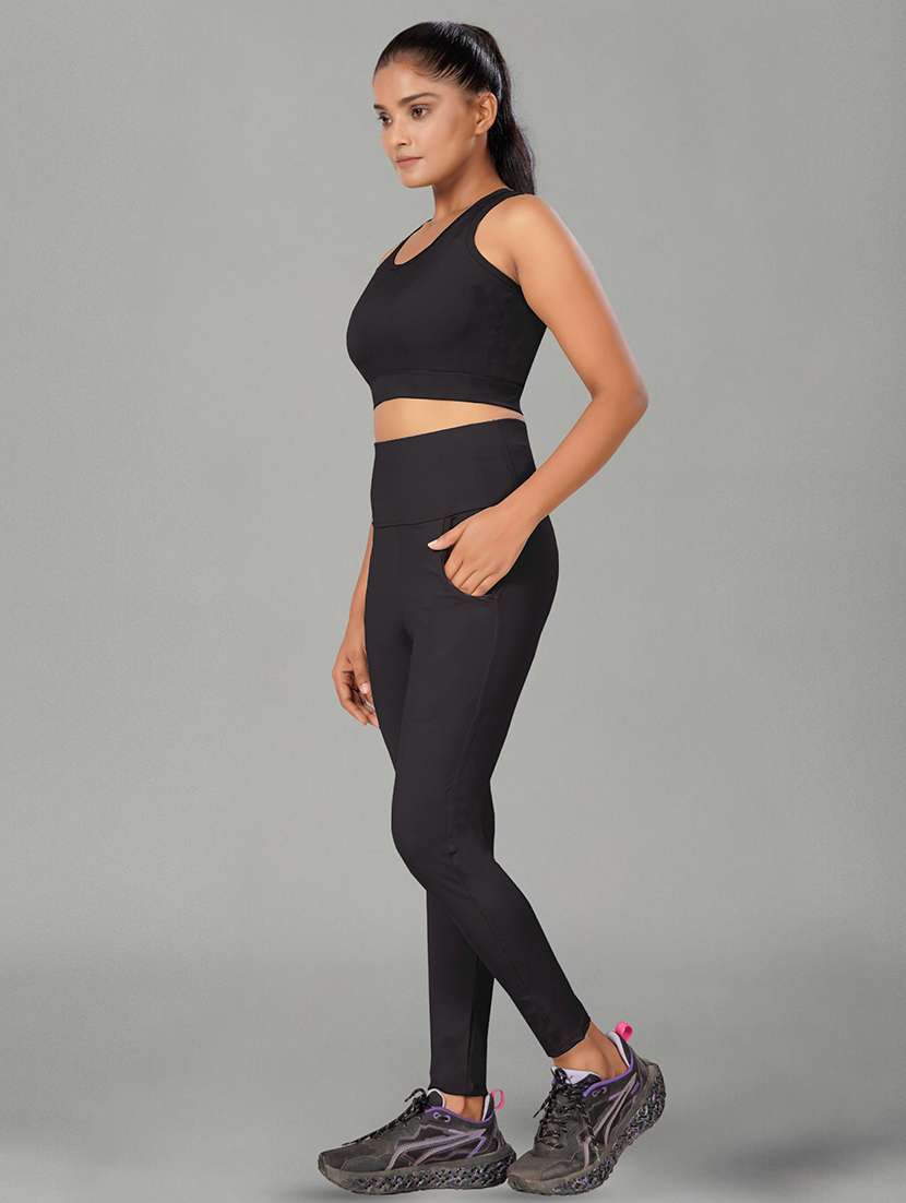 women multi colored polyester active wear co-ords set pack of 2 - 22450280 -  Standard Image - 1