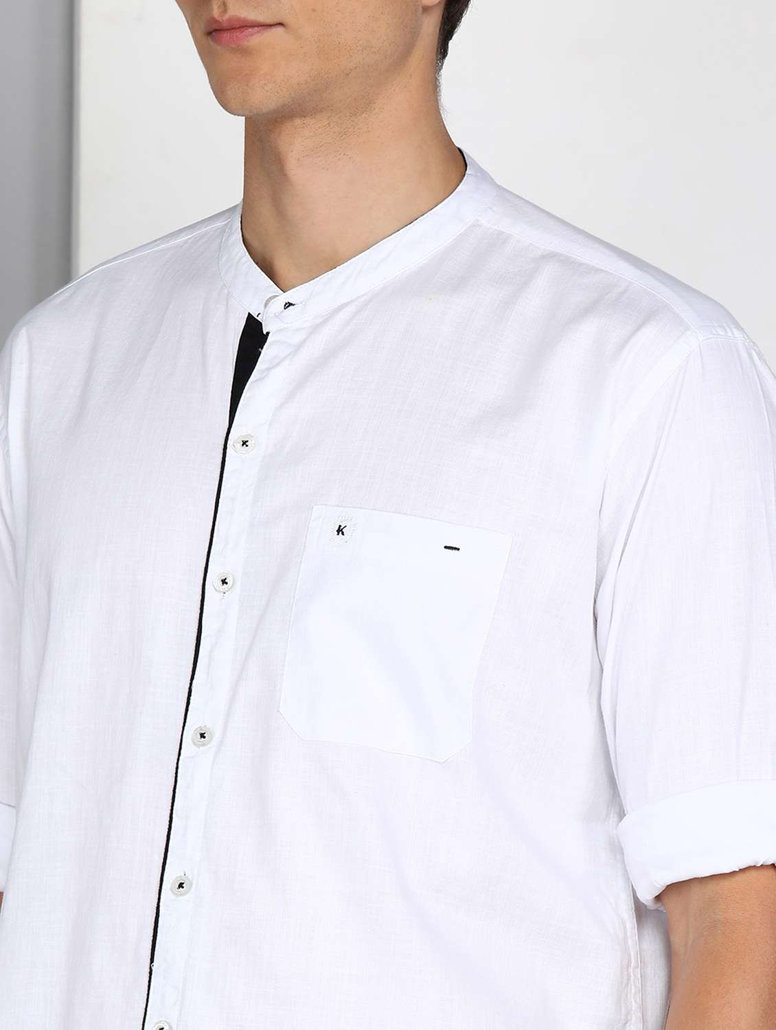 men solid long sleeve regular fit casual shirt - 22450336 -  Standard Image - 1