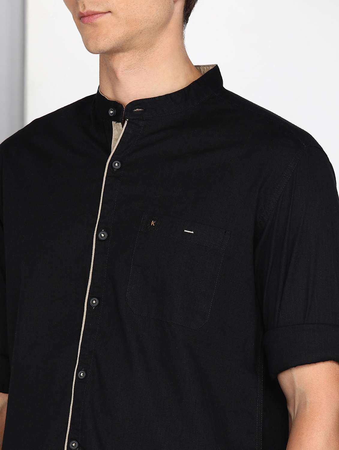 men solid long sleeve regular fit casual shirt - 22450337 -  Standard Image - 1