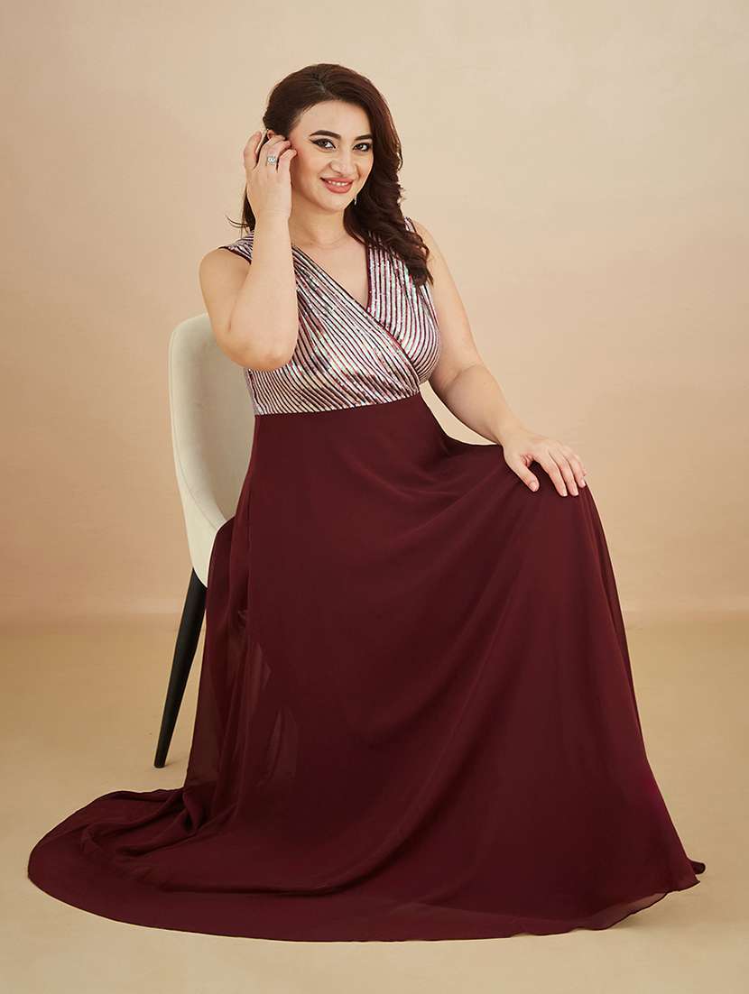 women sequined sleeveless gown - 22450526 -  Standard Image - 4