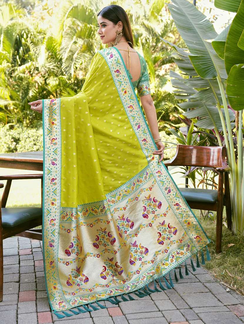 women self design paithani saree with blouse - 22450855 -  Standard Image - 4
