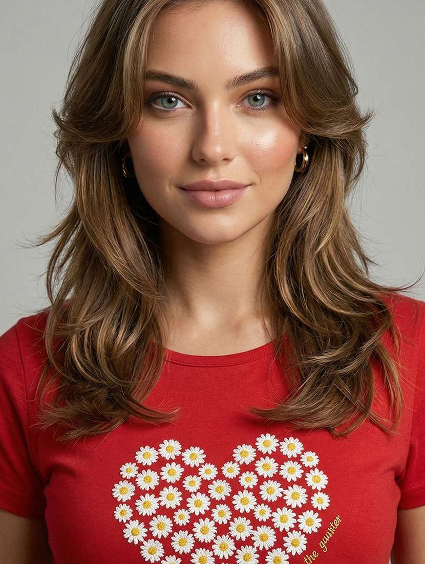 women printed short sleeve loungewear t-shirt - 22450964 -  Standard Image - 1