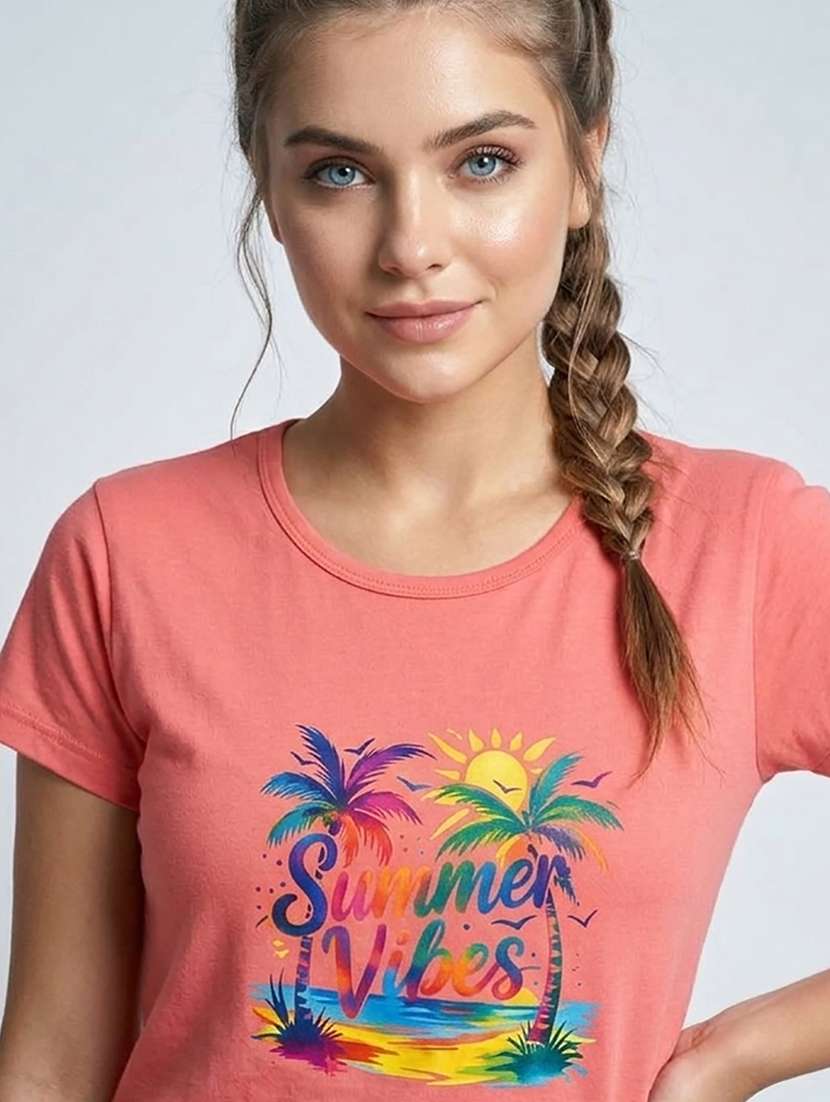 women printed short sleeve loungewear t-shirt - 22451175 -  Standard Image - 1