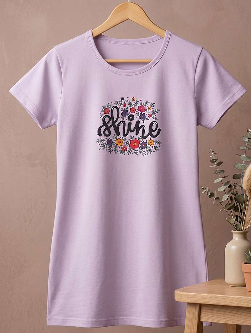 women printed short sleeve loungewear t-shirt - 22451192 -  Standard Image - 4