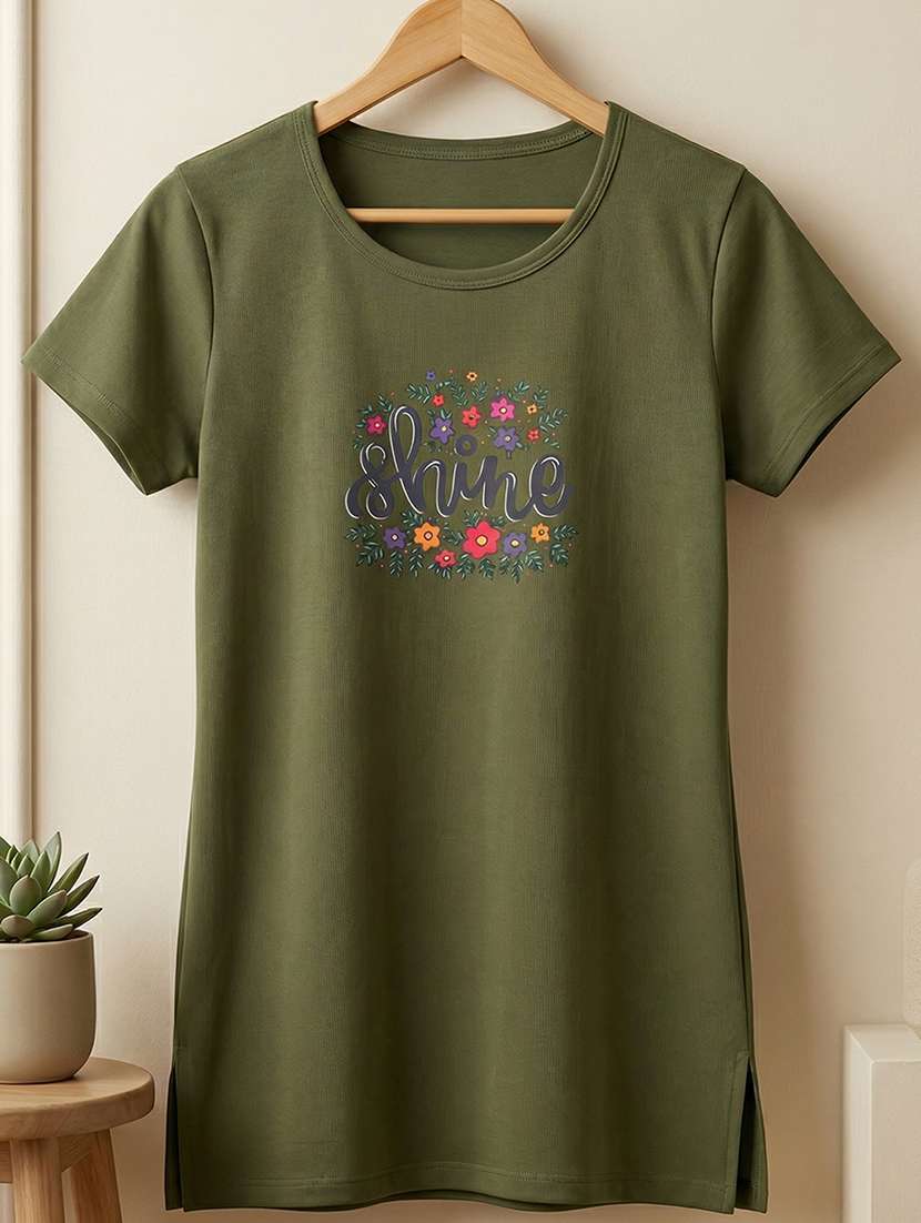 women printed short sleeve loungewear t-shirt - 22451193 -  Standard Image - 4