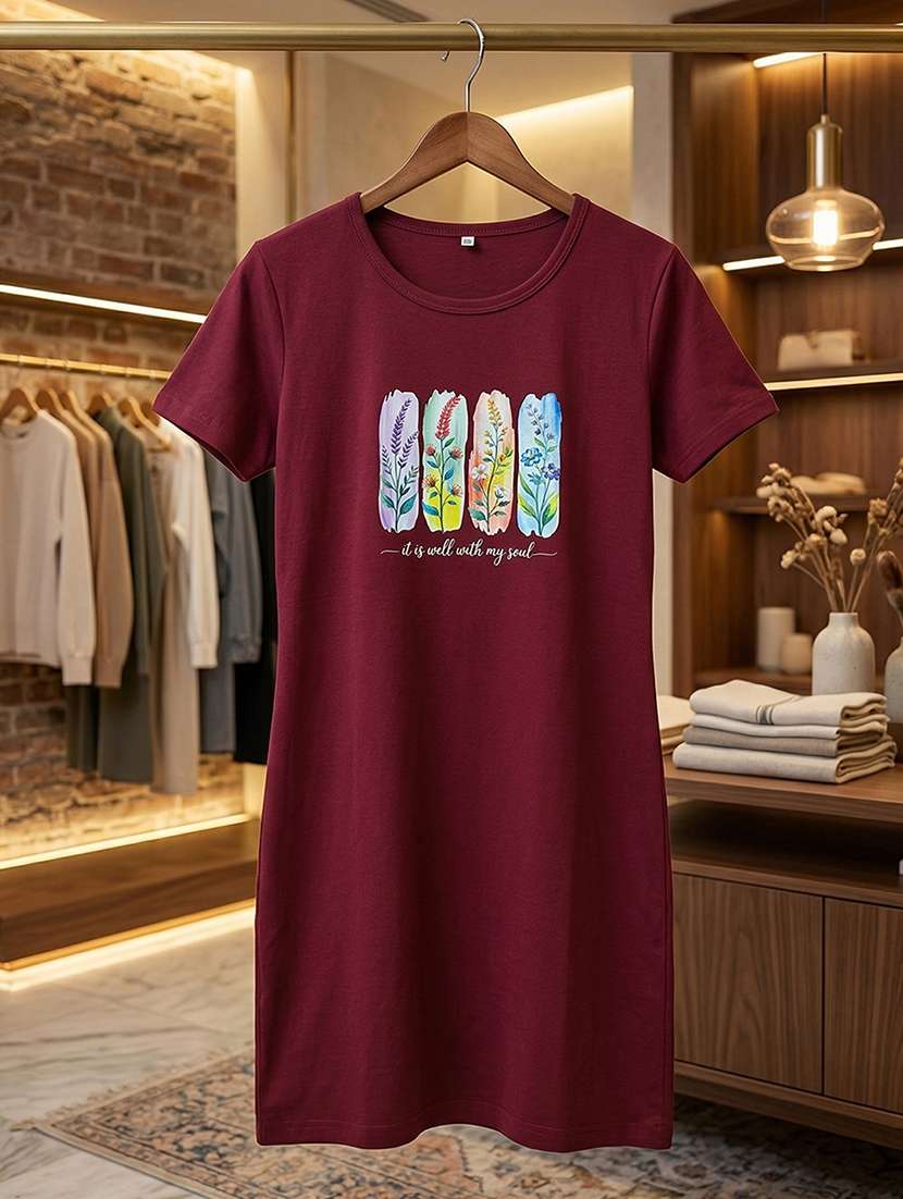 women printed short sleeve loungewear t-shirt - 22451200 -  Standard Image - 4