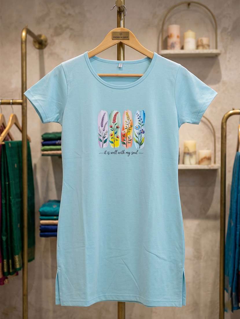 women printed short sleeve loungewear t-shirt - 22451207 -  Standard Image - 4