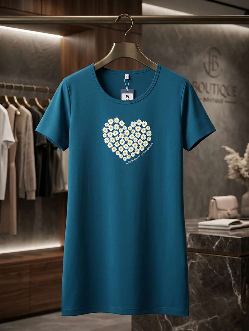 women printed short sleeve loungewear t-shirt - 22451214 -  Standard Image - 4