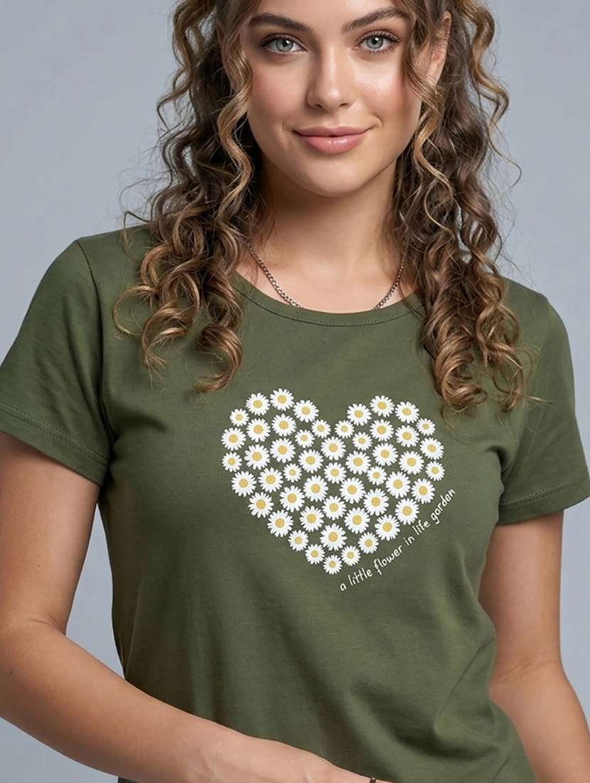 women printed short sleeve loungewear t-shirt - 22451218 -  Standard Image - 1