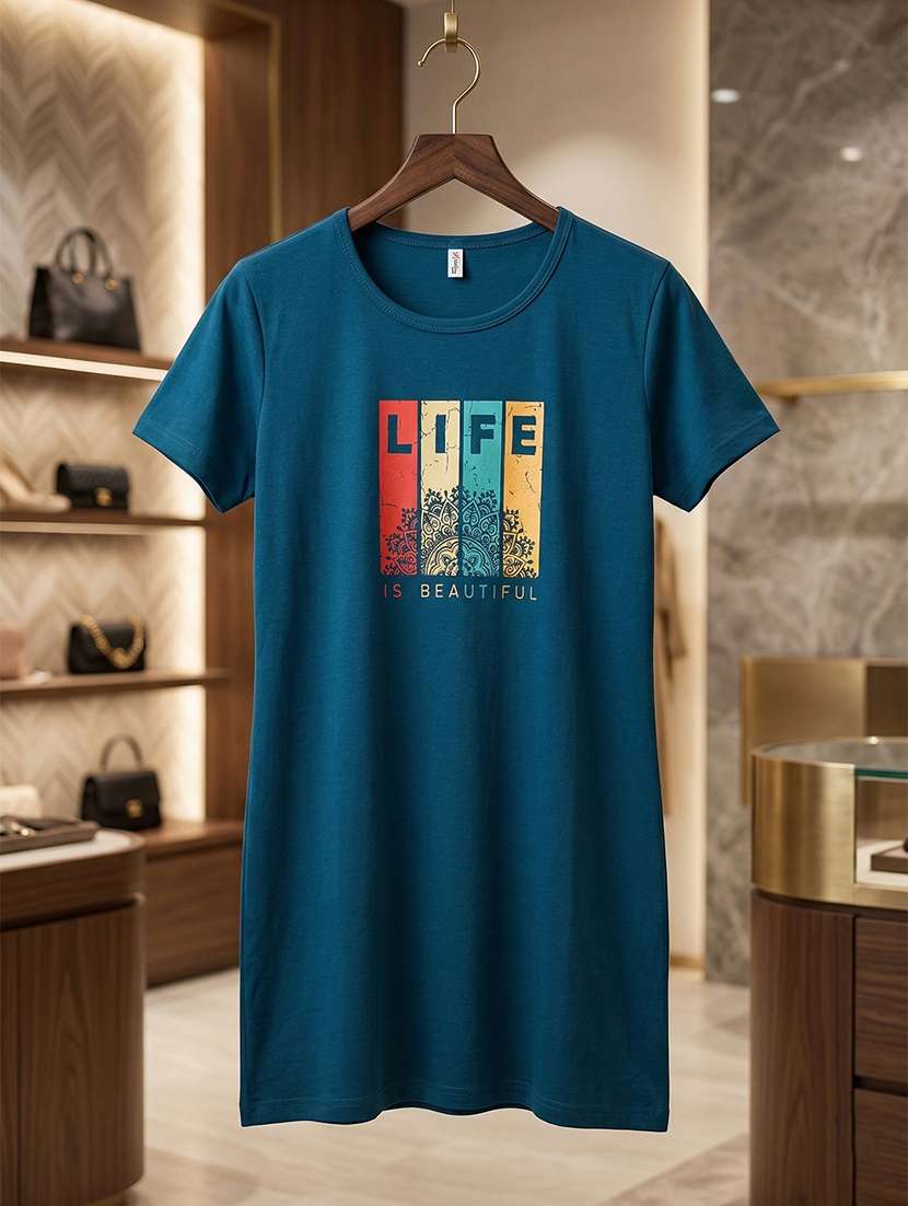 women printed short sleeve loungewear t-shirt - 22451221 -  Standard Image - 4