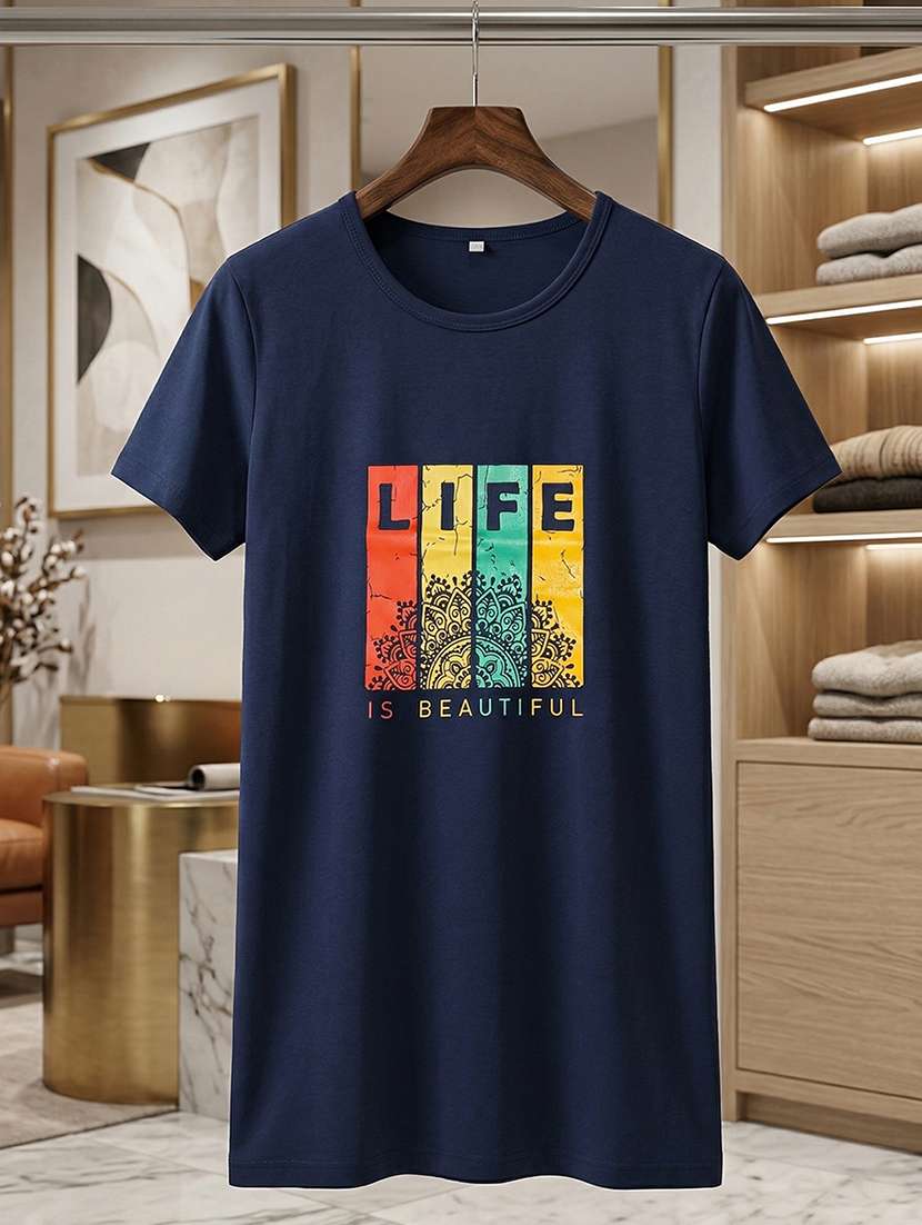 women printed short sleeve loungewear t-shirt - 22451224 -  Standard Image - 4