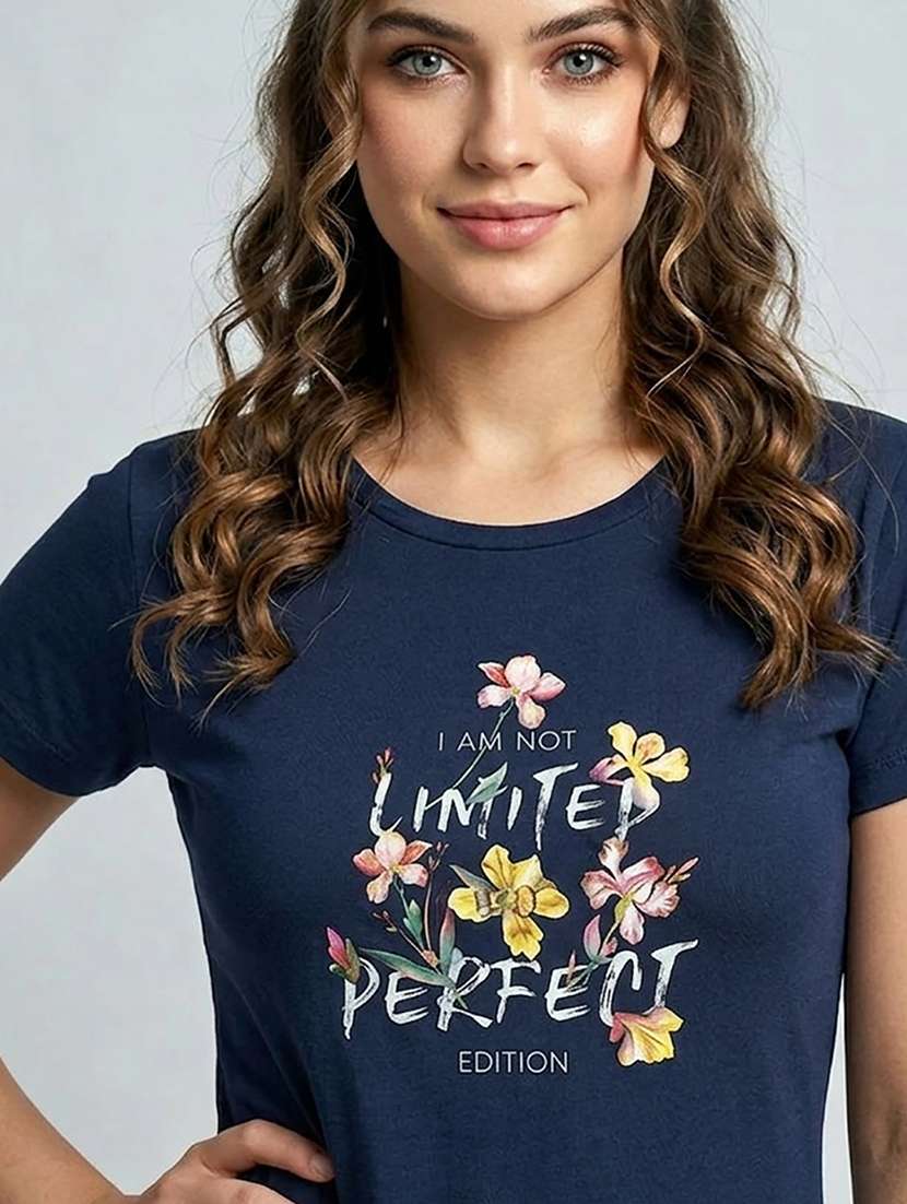 women printed short sleeve loungewear t-shirt - 22451236 -  Standard Image - 1