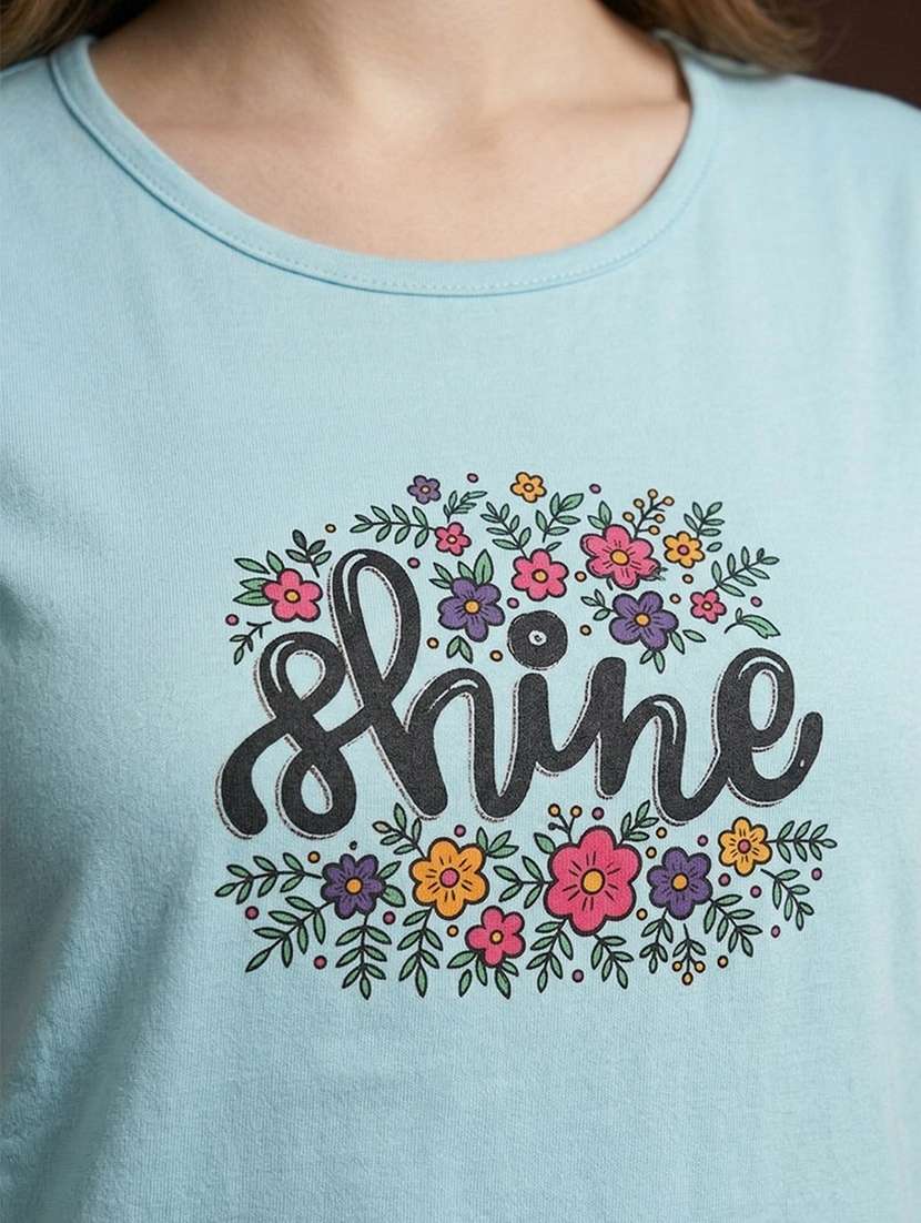 women printed short sleeve loungewear t-shirt - 22451251 -  Standard Image - 1