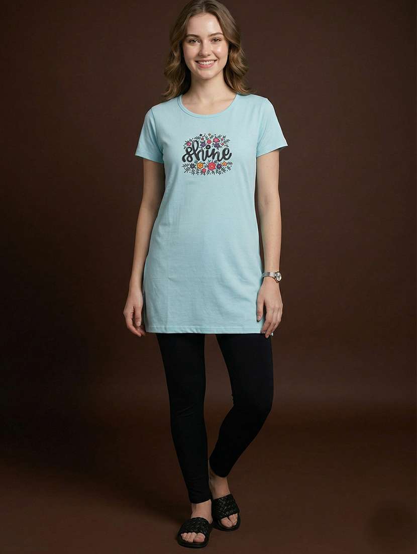 women printed short sleeve loungewear t-shirt - 22451251 -  Standard Image - 4