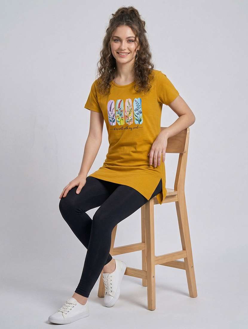 women printed short sleeve loungewear t-shirt - 22451258 -  Standard Image - 4