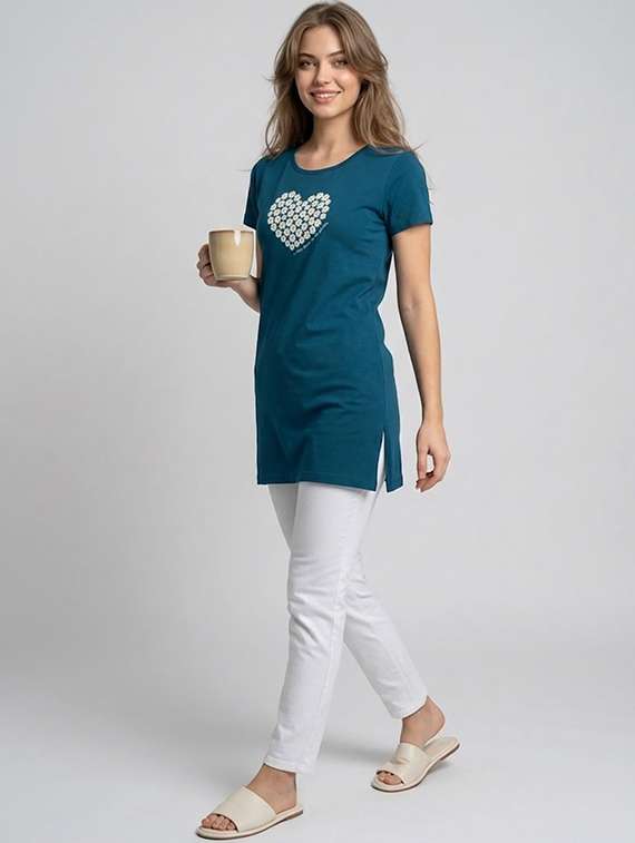 women printed round neck t-shirt - 22451339 -  Standard Image - 4