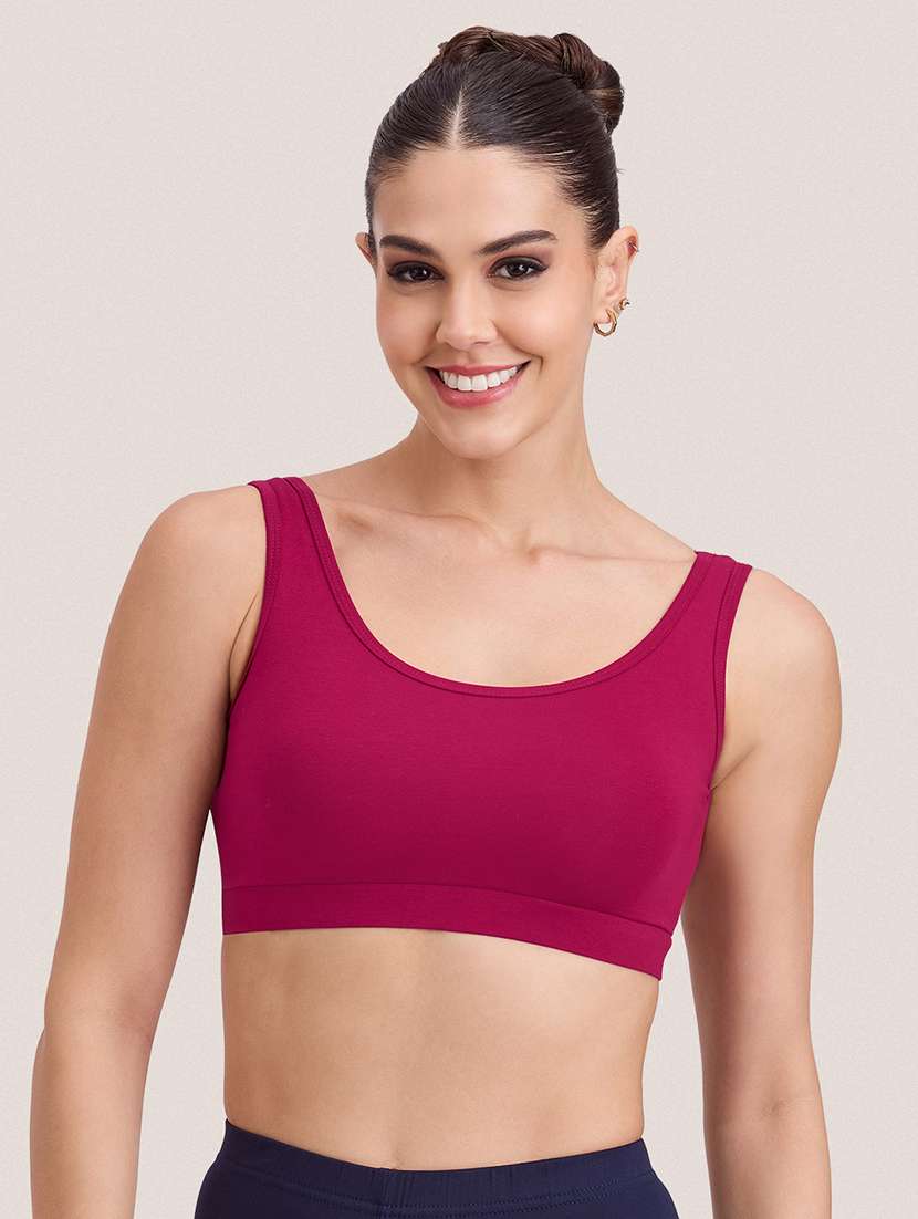 women pack of 2 solid full coverage sports bra - 22451527 -  Standard Image - 1