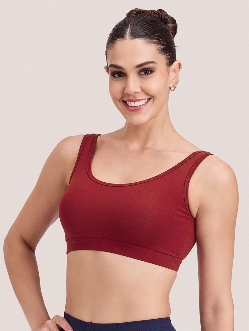women pack of 2 solid full coverage sports bra - 22451527 -  Standard Image - 4