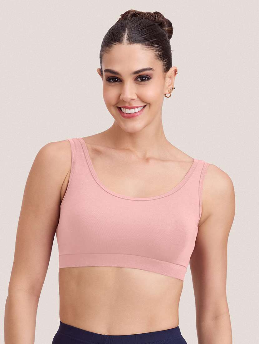 Women Pack Of 2 Solid Full Coverage Sports Bra - 22451530 -  Standard Image - 1