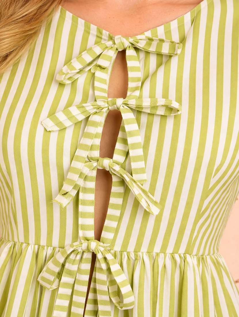 women striped sleeveless peplum top - 22451600 -  Standard Image - 1